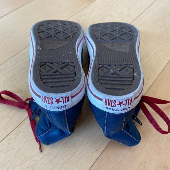 Kids Converse Chuck Taylor All Star High Top Sneakers Youth 5 Navy Zipper - Picture 10 of 14